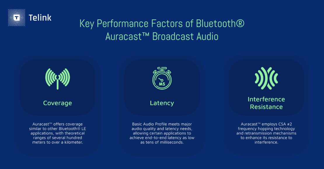 Key Performance Factors of Bluetooth Auracast Broadcast Audio